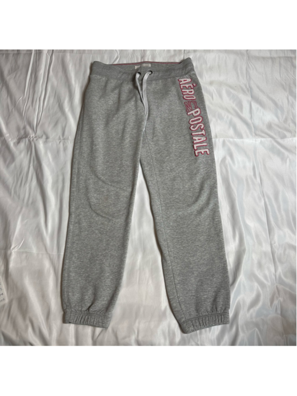 Women's Aeropostale Jogger Sweatpants Size S Grey Pink